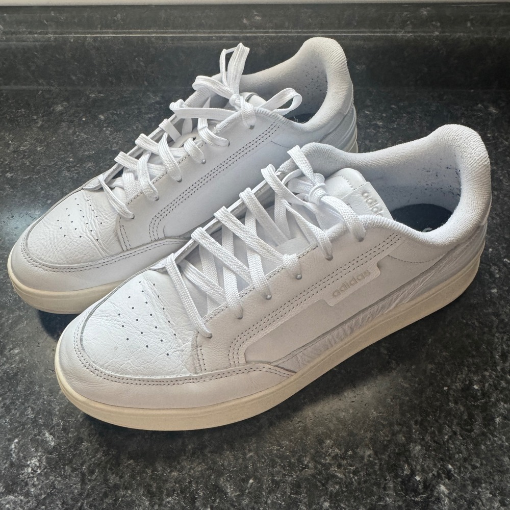 ADIDAS Aspyre Men's Casual Leather Sneakers Cloud White Size 11